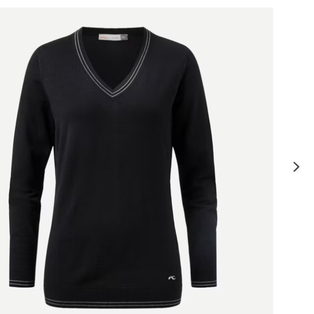 KJUS Black Kora V-Neck Sweater 36 S $199 4 6 Cashmere